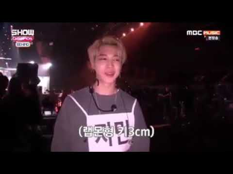 170929]BTS Jimin wants to take Rap Monster DNA at MBCMusic-Show Champion