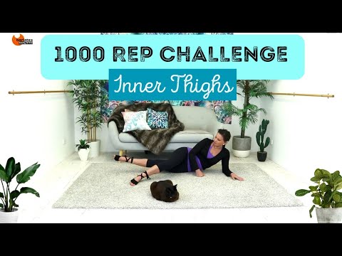 Inner Thigh Fire - 1000 Rep Challenge Inner Thighs Pilates Mat workout Barlates Body Blitz