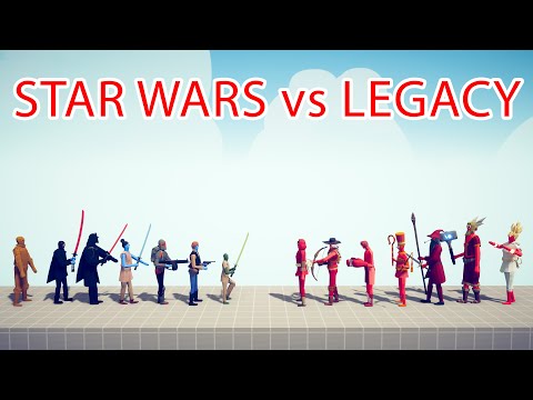 STAR WARS Team vs LEGACY Team - Totally Accurate Battle Simulator TABS