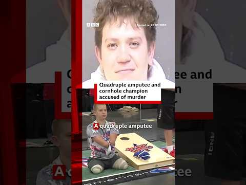 Quadruple amputee and professional athlete facing murder charge. #Cornhole #USNews #BBCNews
