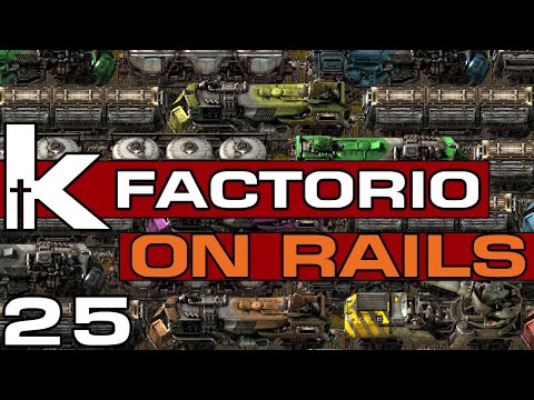 Factorio On Rails | 25 | Getting Stone Situated| Factorio Train Base Let's Play