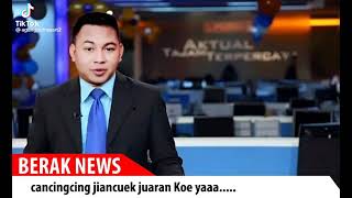 Download lagu News Berita Kocak Plesetan Bahasa Cina Mandarin Jancuk Njaran Matamu Picek Story WA Lucu Terbaru mp3