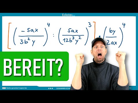 Schwierigere Aufgabe zur Potenzrechnung | Vereinfachen von Termen