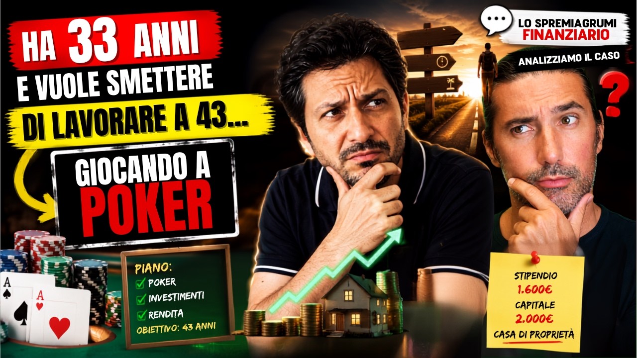 Ha 33 anni e vuole smettere di lavorare a 43... giocando a poker
