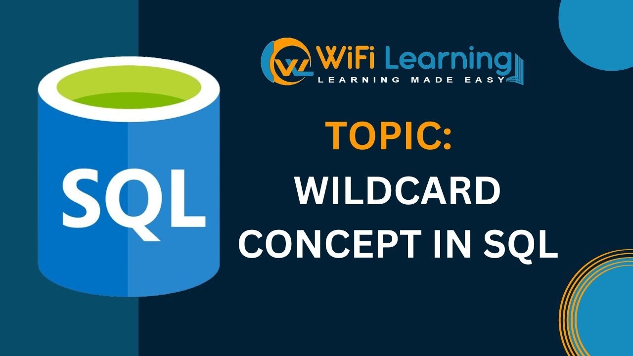 SQL Module 4 - Episode 3 | SELECT Statement : Wildcards Techniques| MS SQL Course
