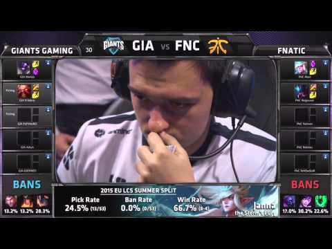 GIA vs FNC - Week 6 Day 1 - EU LCS 2015