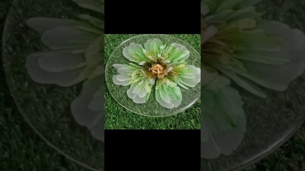 Beautiful 3D Resin bloom flower. #resinart #resincrafts