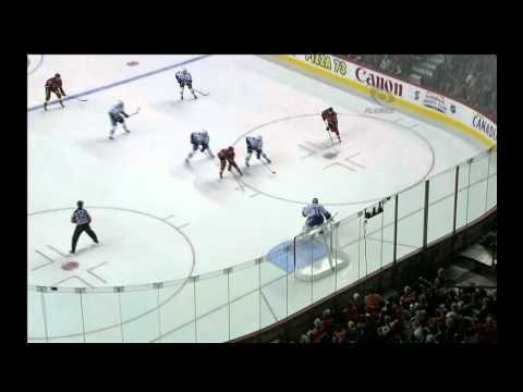 Sept/21/2010 - Canucks @ Calgury - Backlund scores!