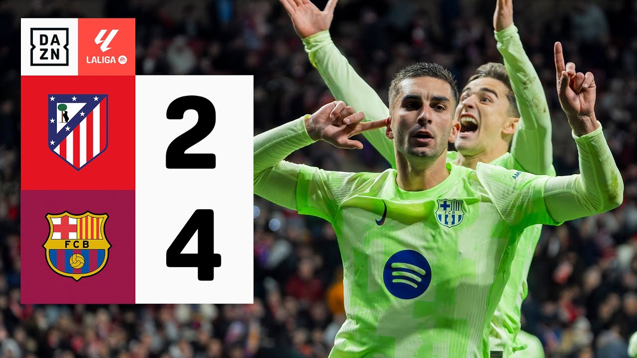 Atlético de Madrid vs FC Barcelona (2-4) | Resumen y goles | Highlights LALIGA EA SPORTS