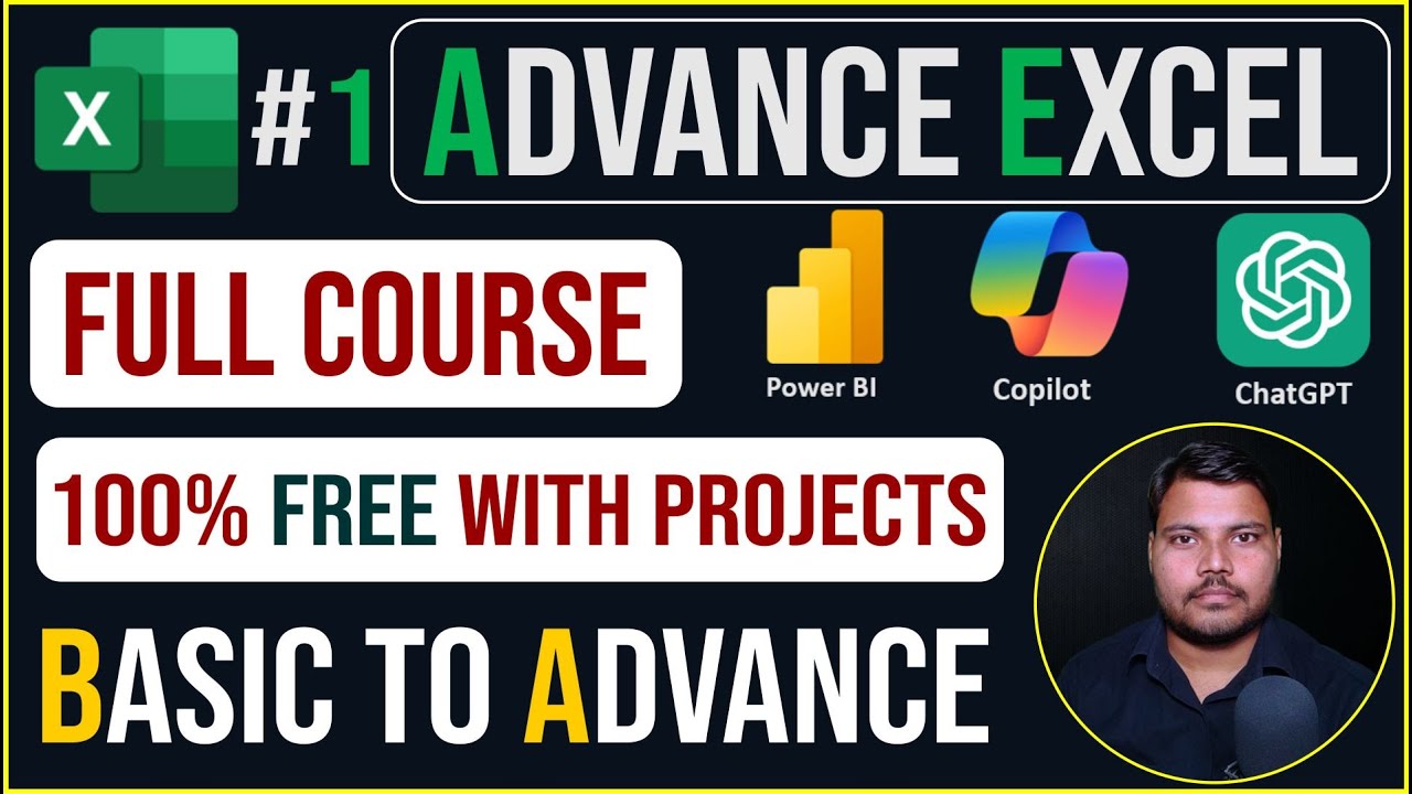 Advance Excel Complete Course Full playlist in Hindi | Tutorial for beginners | UPCISS