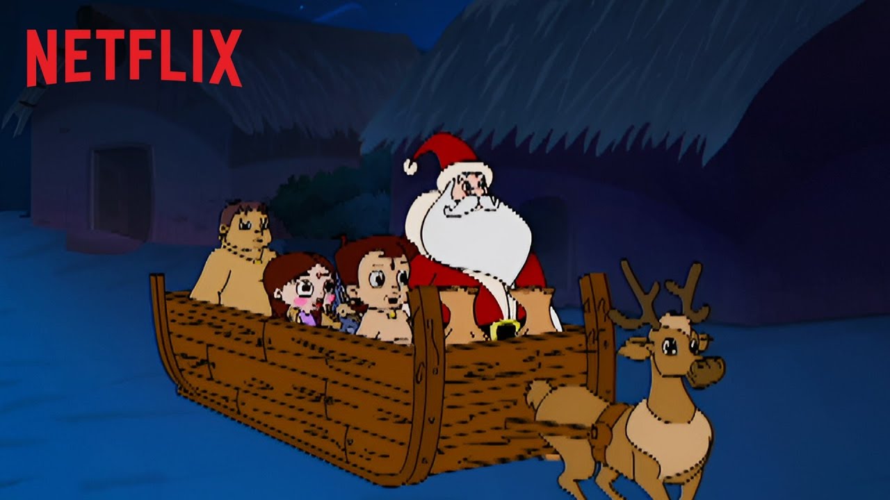 Chhota Bheem And Gang MEETS Santa Claus IN Dholakpur | Chhota Bheem | Netflix India
