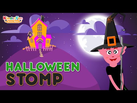 𝐊𝐢𝐝𝐬 𝐒𝐨𝐧𝐠𝐬 & 𝐍𝐮𝐫𝐬𝐞𝐫𝐲 𝐑𝐡𝐲𝐦𝐞𝐬 | Halloween Stomp Song | Educational Videos for Toddlers | Kinderfun