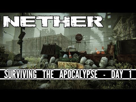 Nether - Surviving The Apocalypse - Day 1 - EVIL BEASTS!
