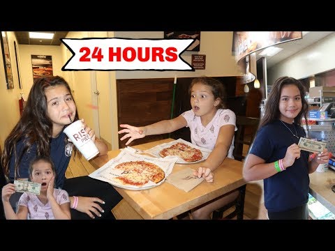 EATING 24 HOURS WITH ONLY $20 DOLLARS CHALLENGE | SISTER FOREVER