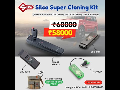 ID 47, ID 49, ID 88 cloning solution by Silca. Mahindra, Hyundai, Renault, Nissan.