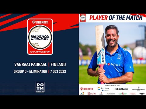 POTM: V.Padhaal - AUT vs FIN | Highlights | Dream11 ECC23 | 7 Oct 2023 | ECC23.053