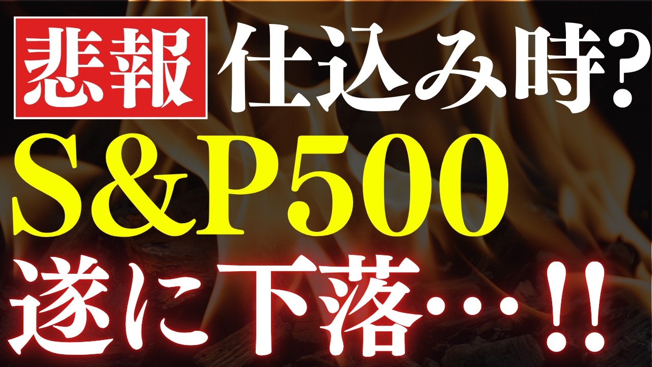 【S&P500が遂に下落】仕込み時？米国株で今、上昇してる銘柄はコレです！