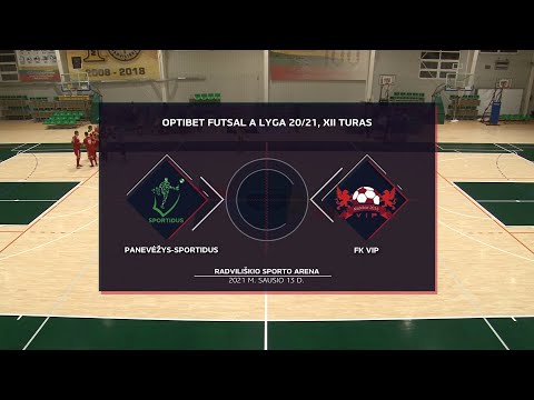 Optibet Futsal A Lyga | Panevėžys-Sportidus - FK VIP | Rungtynių Santrauka |