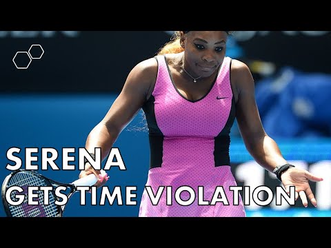 SERENA WILLIAMS | Slapped with Time Violation | 2014 Australian Open Round 4