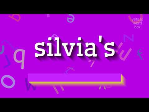 How to say "silvia's"! (High Quality Voices)