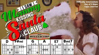I SAW MOMMY KISSING SANTA CLAUS by John Mellencamp (Easy Guitar &amp; Lyric Play-Along with Capo 2)