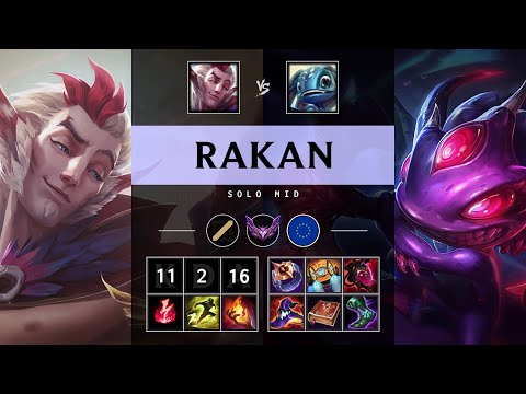 Rakan Mid vs Fizz - EUW Master Patch 25.14