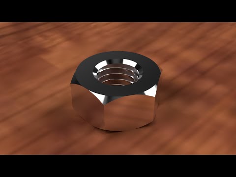 How to 3D Model a Hex Nut - Learn Autodesk Fusion 360