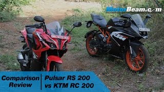 Pulsar RS 200 vs KTM RC 200 - Comparison Review | MotorBeam