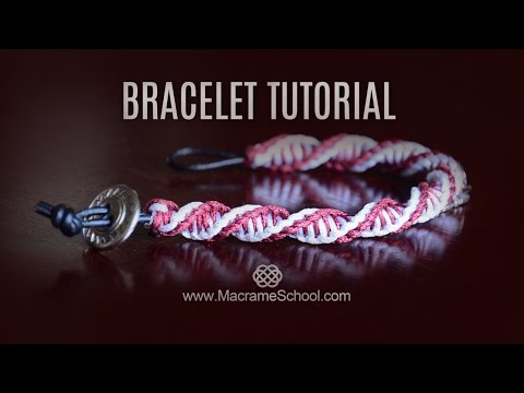 DNA Spiral Bracelet Tutorial [DIY Double Helix] Macrame School