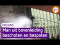 Man op bovenleiding getaserd en beschoten, maar komt met bakje naar beneden