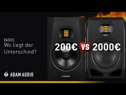 200 € vs. 2000 € Studiomonitor... Wo liegt der Unterschied? | ADAM Audio
