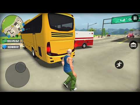 US Police Car and Public Transport Bus Driving in Open World #3 - Android  Gameplay