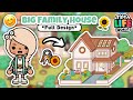 BIG FAMILY HOME! 😊🔑🌻 || AESTHETIC FAMILY OF 6! ❤️ || FULL DESIGN! ||Toca Life World