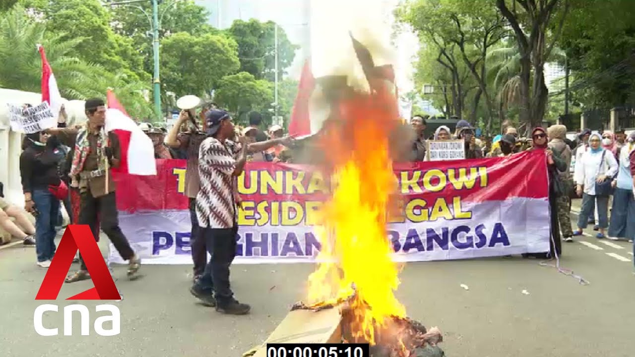 Indonesians protest Prabowo’s unofficial win in presidential election, allege massive fraud
