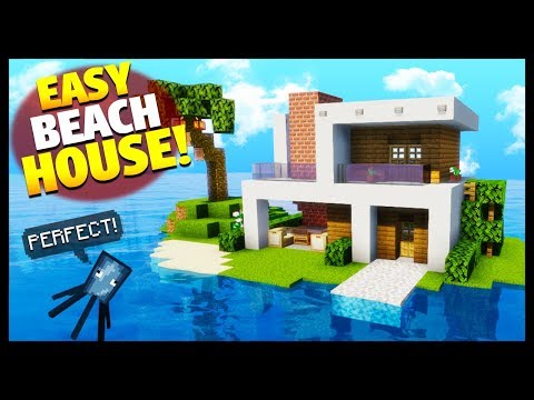 Smithers Boss - Minecraft: Beach House Tutorial - How To Build an Easy Minecraft House!