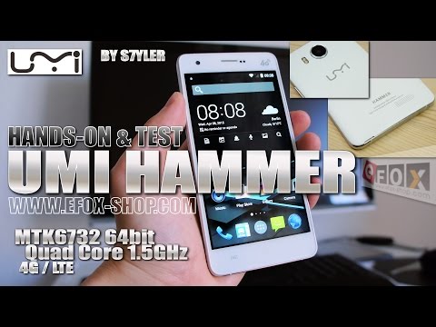 UMI Hammer (HANDS-ON & TEST) 4G LTE, 5 Inch OGS HD, 2GB RAM / 16GB ROM, Metal Frame, MTK6732 64-bit
