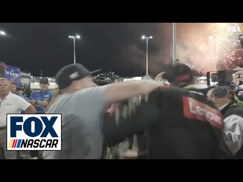 Punches thrown between Ricky Stenhouse Jr. and Kyle Busch after NASCAR All-Star Race | NASCAR on FOX