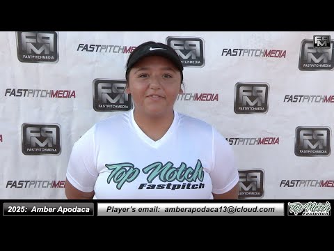 2025 Amber Apodaca Power Lefty Hitter 3rd Base Softball Skills Video - Top Notch Fastpitch Colorado