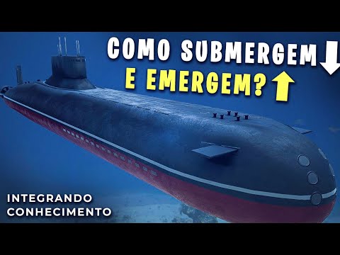 Como é que os submarinos submergem e emergem?