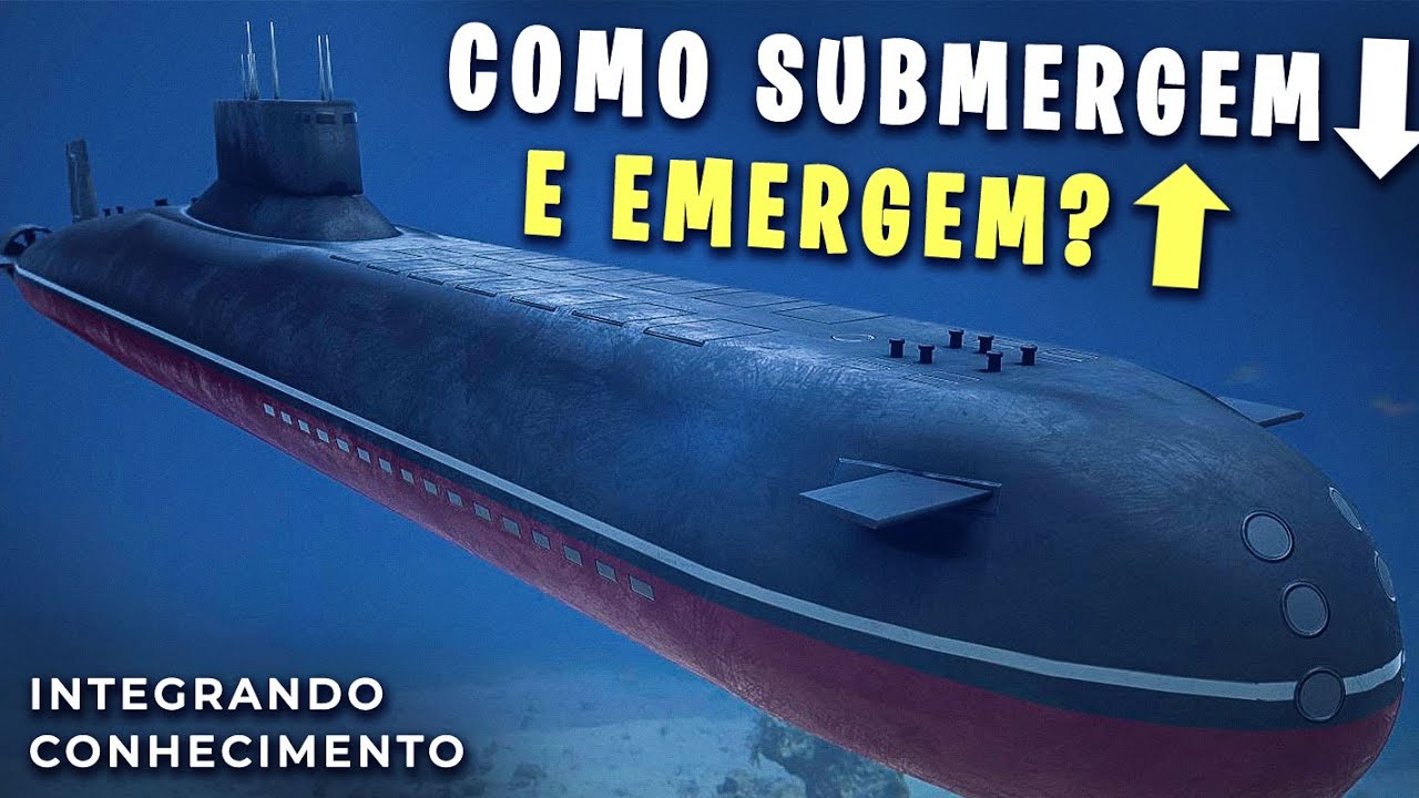 Como é que os submarinos submergem e emergem?