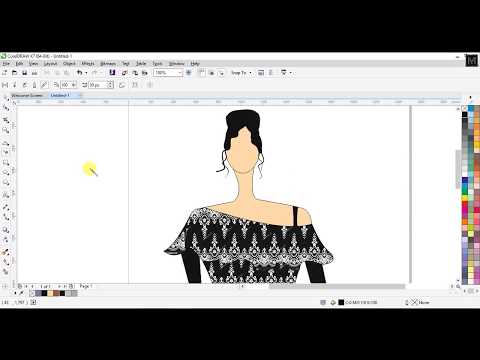 How to make a dress in corel draw 2018 | My Life My Rules