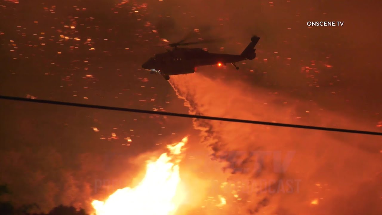 Fast-Moving Lake Fire Ravages 10,000+ Acres Near Lake Hughes (Night 1)