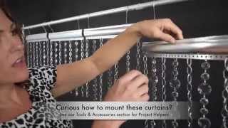 Metal Chain Curtains with Crystals - Custom Made Curtains Video