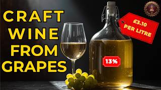 How To Make Alcohol For £3.10 Per Litre (Craft White Wine From Grapes)