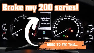 Fixing my 200 Series LandCruiser Headlight Malfunction error