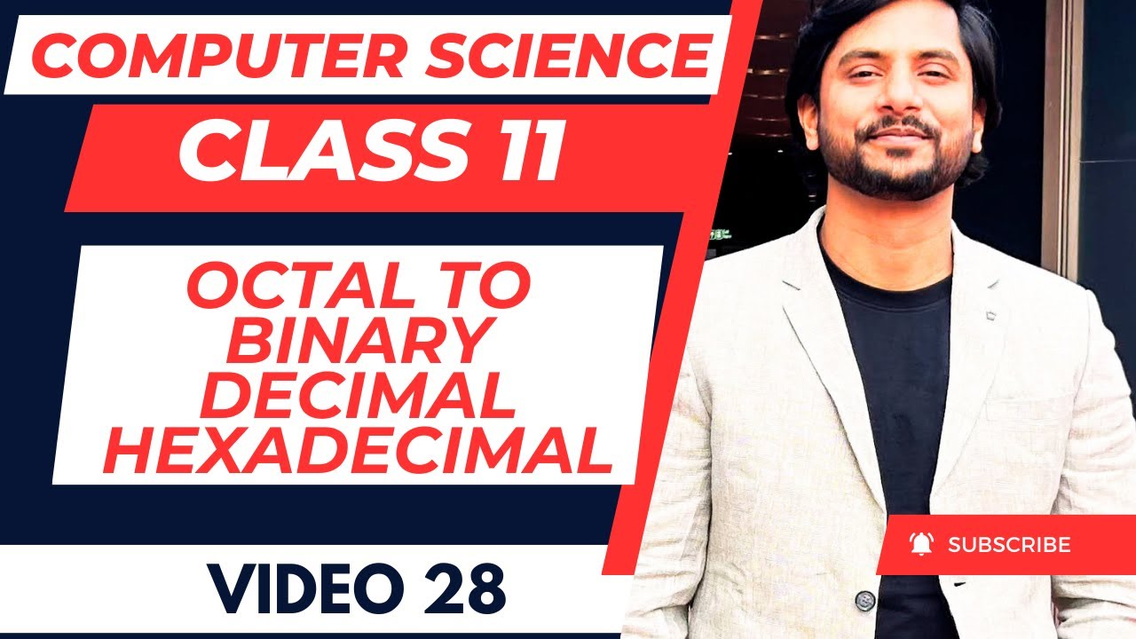 Octal Conversion One Shot | Class 11 CS | Octal to Binary, Decimal & Hex | Practice Questions
