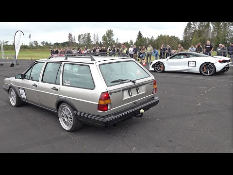 590HP Volkswagen Passat 32b Syncro Turbo vs McLaren 720S