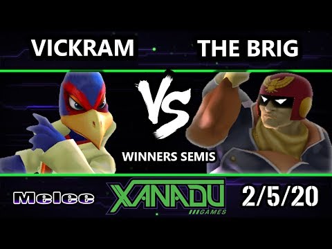 S@X 340 Winners Semis - Vickram (Falco) Vs. The Brig (Captain Falcon) Smash Melee - SSBM
