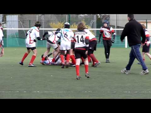 U13 NANTES - 19 mars - Belle prise du milieu du terrain