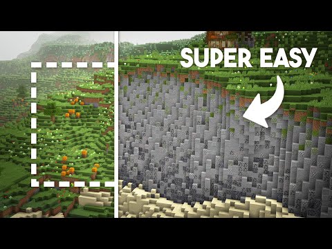 The Easiest Way To Build Cliffs In Minecraft